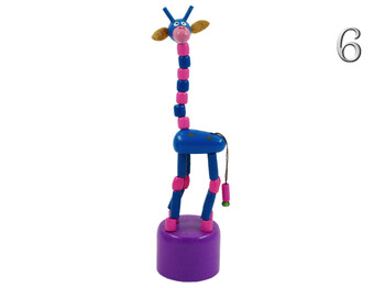 CQ0769 Fa zsiráf nyomogatós 18cm 6f