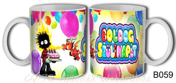 Bögre B059 Boldog Szülinapot Sárkányos 3dl