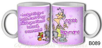 Bögre B089 Legjobb Nagymama 3dl