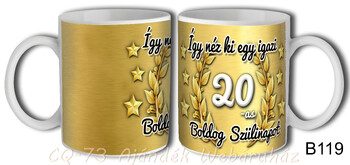 Bögre B119 Így néz ki egy igazi 20-as 3dl