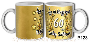 Bögre B123 Így néz ki egy igazi 60-as 3dl
