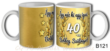 Bögre B121 Így néz ki egy igazi 40-es 3dl