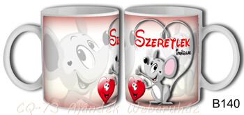 Bögre B140 Egér Szeretlek 3dl