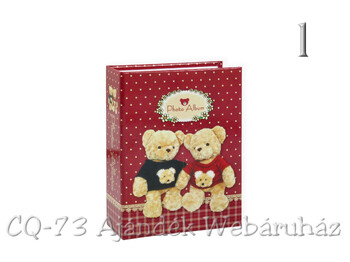 Fotóalbum pöttyös macis 100db/10x15cm MM46100 BEARS 4f