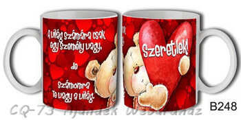 Bögre B248 Te vagy a világ... Szeretlek 3dl