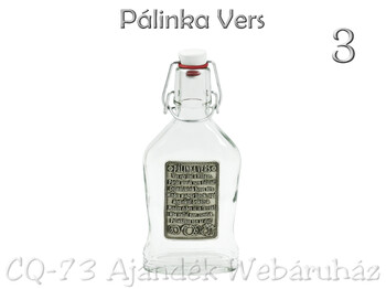 Csatos üveg fémcimkés 0,2l