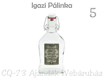 Csatos üveg fémcimkés 0,2l