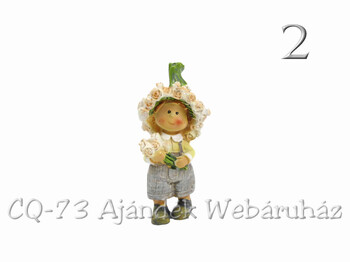 CQ2629 Rózsa gyerek álló krémszínű kicsi 8cm 2f