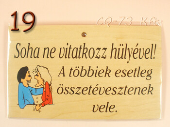 Fatábla okoskodó 18x11cm