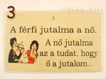 Fatábla okoskodó 18x11cm