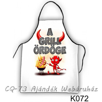 Kötény K072 A grill ördöge