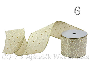 Dekor szalag lila/arany 6x270cm XX1850650 6f