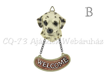 CQ3386 Fali kutya/cica WELCOME 17cm 4f