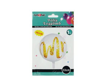 Lufi fólia Mr. fehér 53cm 611390