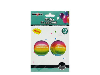 Lufi fólia 4D szivárvány gömb 62,4cm 610508