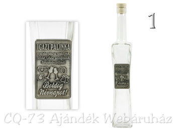 Óncímkés üveg Igazi pálinka 0,5l