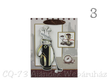 CQ4008 Ajándéktasak férfi elegáns 3D 18x23cm közép 4f