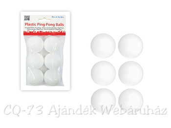 Ping-pong labda fehér 6db-os 79/3937