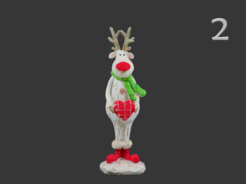 Szarvas figura fehér 20cm AAA756200 2f