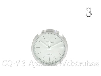 Ébresztőóra metál + kitámasztó 9cm YP7164490 3f