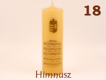 Idézetes henger gyertya 6x20cm