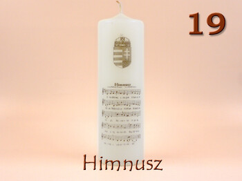 Idézetes henger gyertya 6x20cm