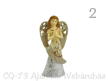 Angyal áttört szárnyú barna 18cm 8360 3f