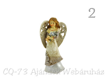 Angyal áttört szárnyú barna 14cm 8360 4f